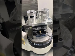 ขากรรไกรอลูมิเนียมสีน้ำเงิน Blue Manual Cnc Turning Fixtures สำหรับการตัดแสง