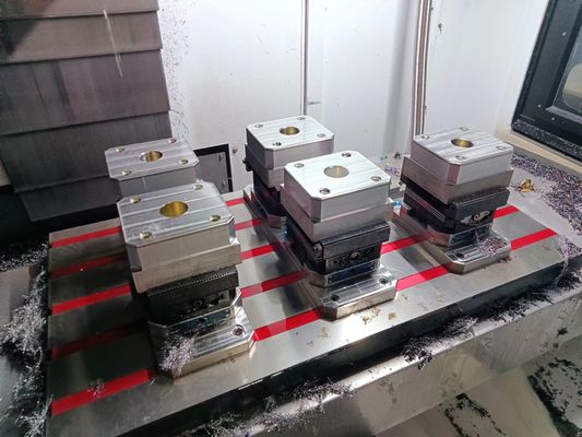 CNC Rotary Table Self Centering Vise 130mm Clamp Body Width Manual