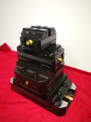 Black Pneumatic CNC Vertical Vise Manual For 3 Axis 4 Axis Cnc Milling Machine