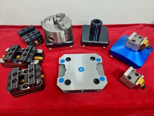 เครื่องติดตั้งแกนเหล็กแข็งที่มีแรงล็อค 18KN สําหรับ 3/4/5 แกน CNC Machining